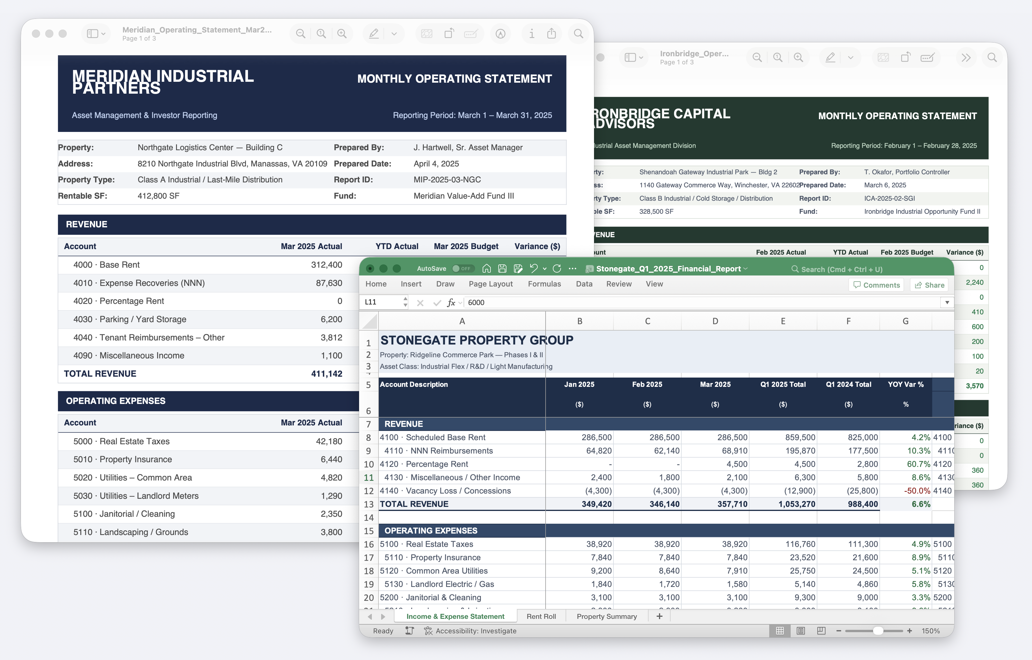 Credence product screenshot: partner exports